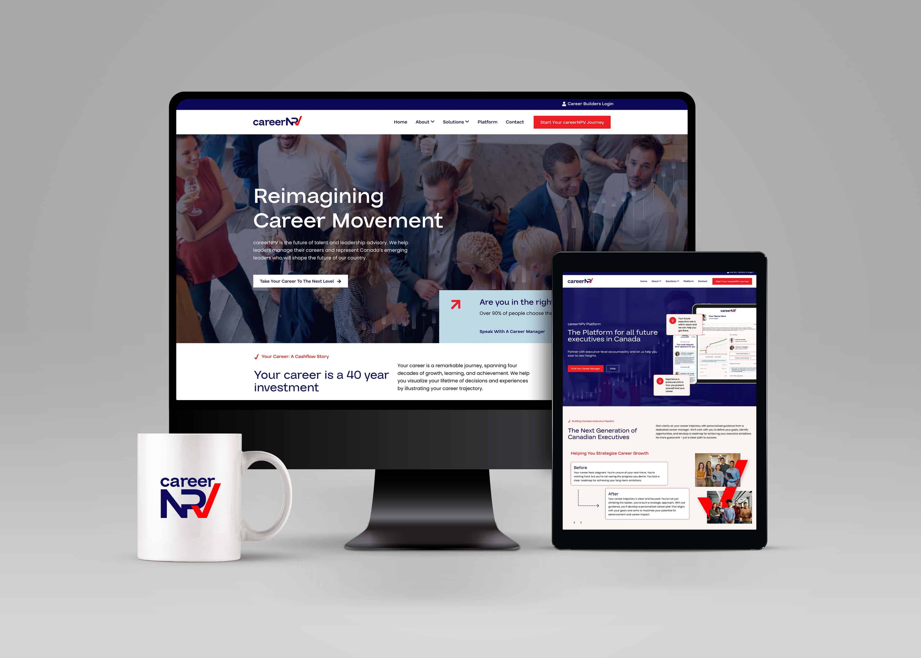 CareerNPV Web Mockup